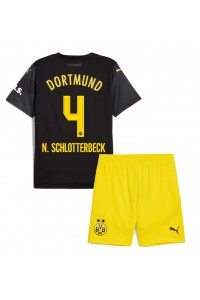 Borussia Dortmund Nico Schlotterbeck #4 Babytruitje Uit tenue Kind 2024-25 Korte Mouw (+ Korte broeken)